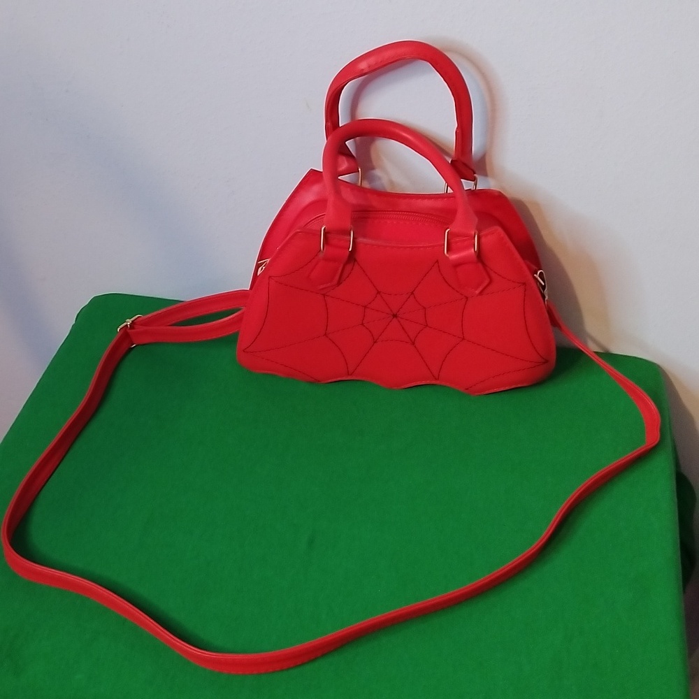 Red Spider Web Purse